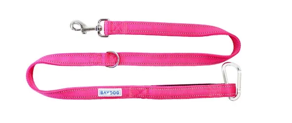 4' Baydog Pink Hudson Leash - Hard Goods